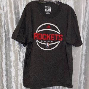 Adidas NBA Houston Rockets Basketball Tee Men’s Size XL 🔥 BL1